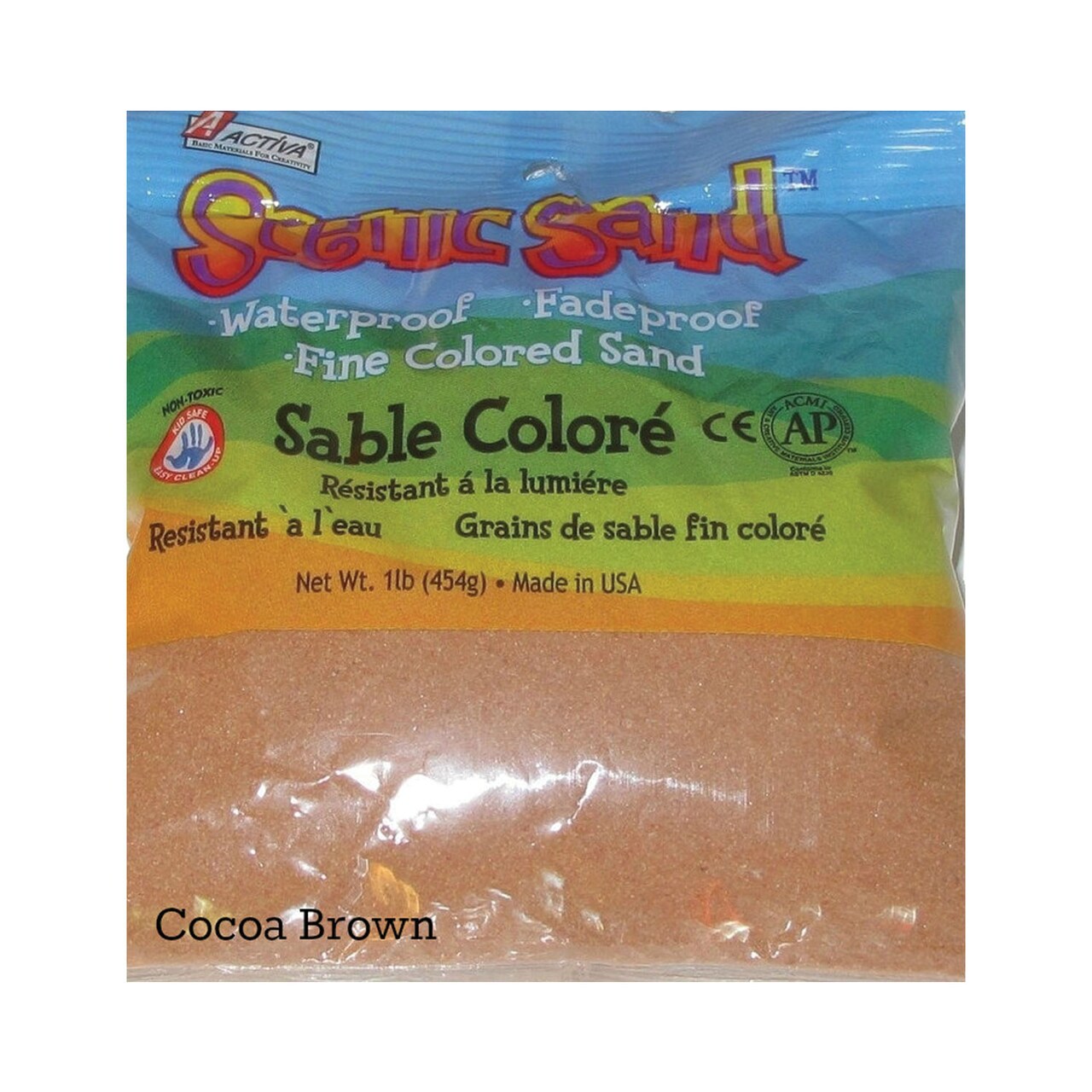 ACTIVA Scenic Sand - Perfect for Colorful Sand Paintings, Sand Mosaics, Sand Art Projects, etc.